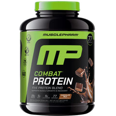 MusclePharm Combat Protein Powder chocolate milk tub supports post-workout protein intake