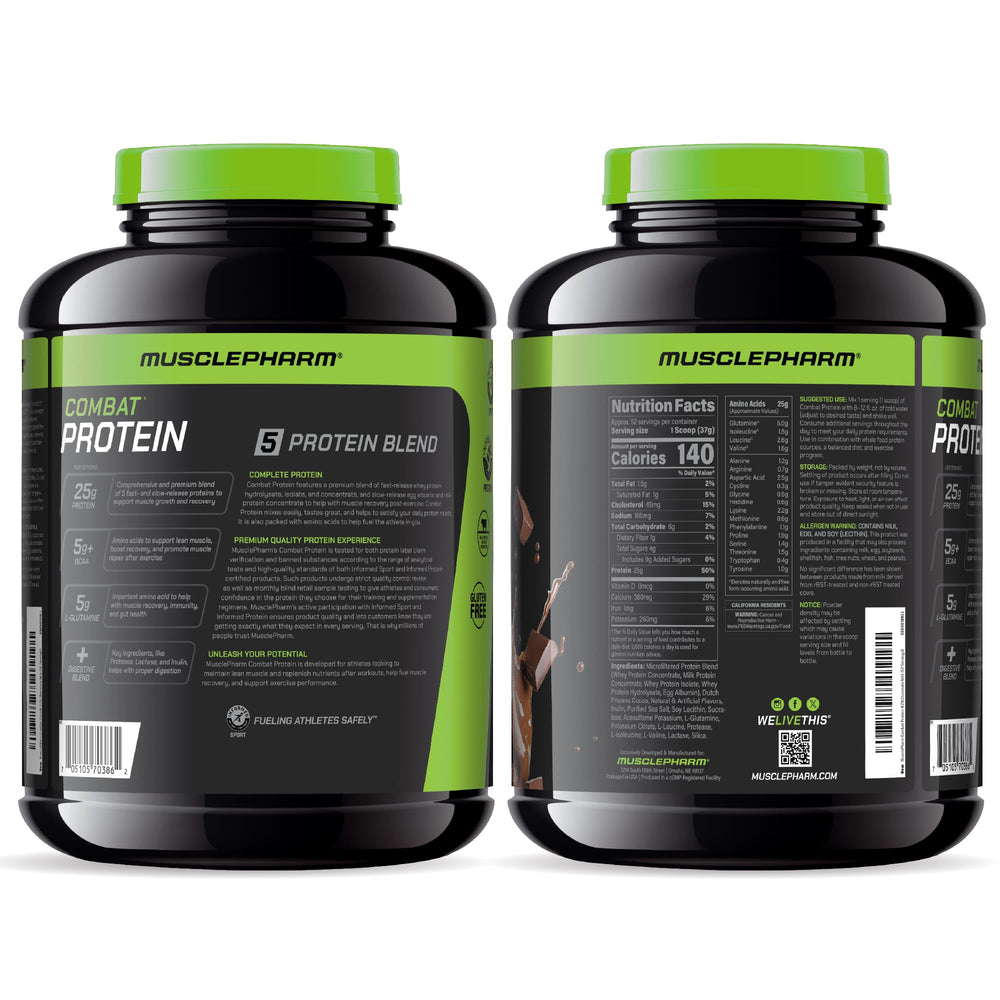 MusclePharm Combat shake supports daily protein goals and workouts