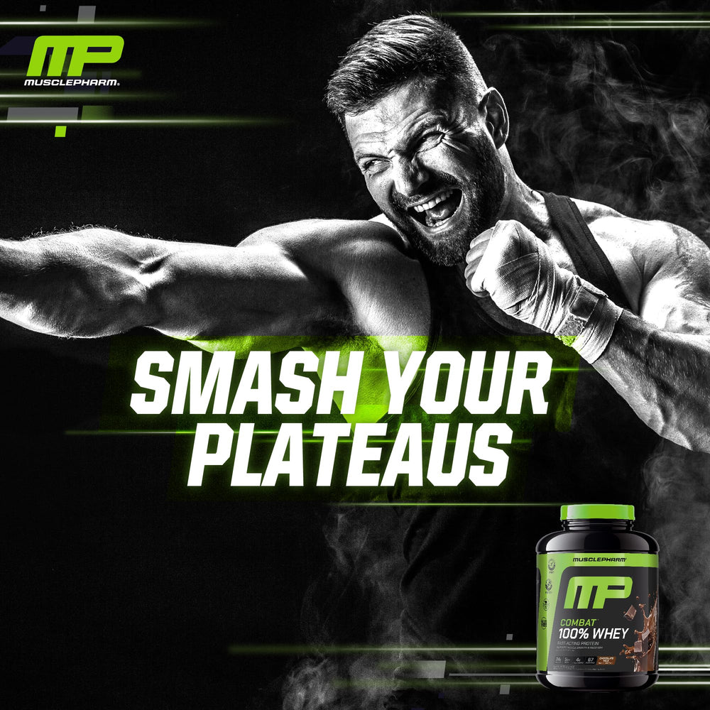 MusclePharm Combat ingredients list featuring whey isolate and concentrate