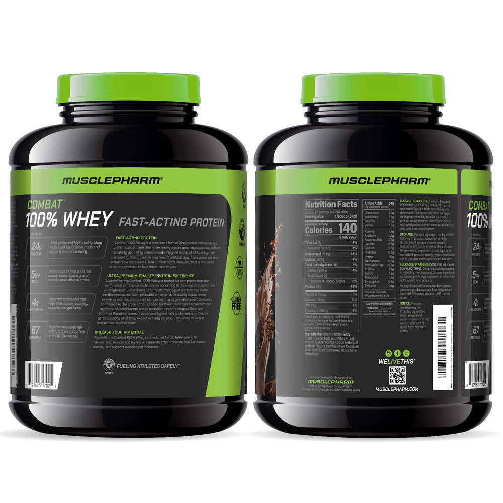 MusclePharm Combat recovery shake ready after training session