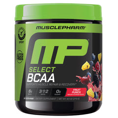 MusclePharm Essentials BCAA powder scoop for efficient post-workout recovery