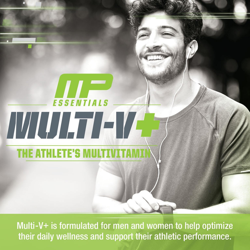 MusclePharm Essentials Multi-V+ manufactured in a GMP-certified facility.