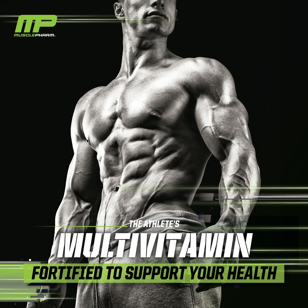 MusclePharm Essentials Multi-V+ includes probiotic blend for digestion.