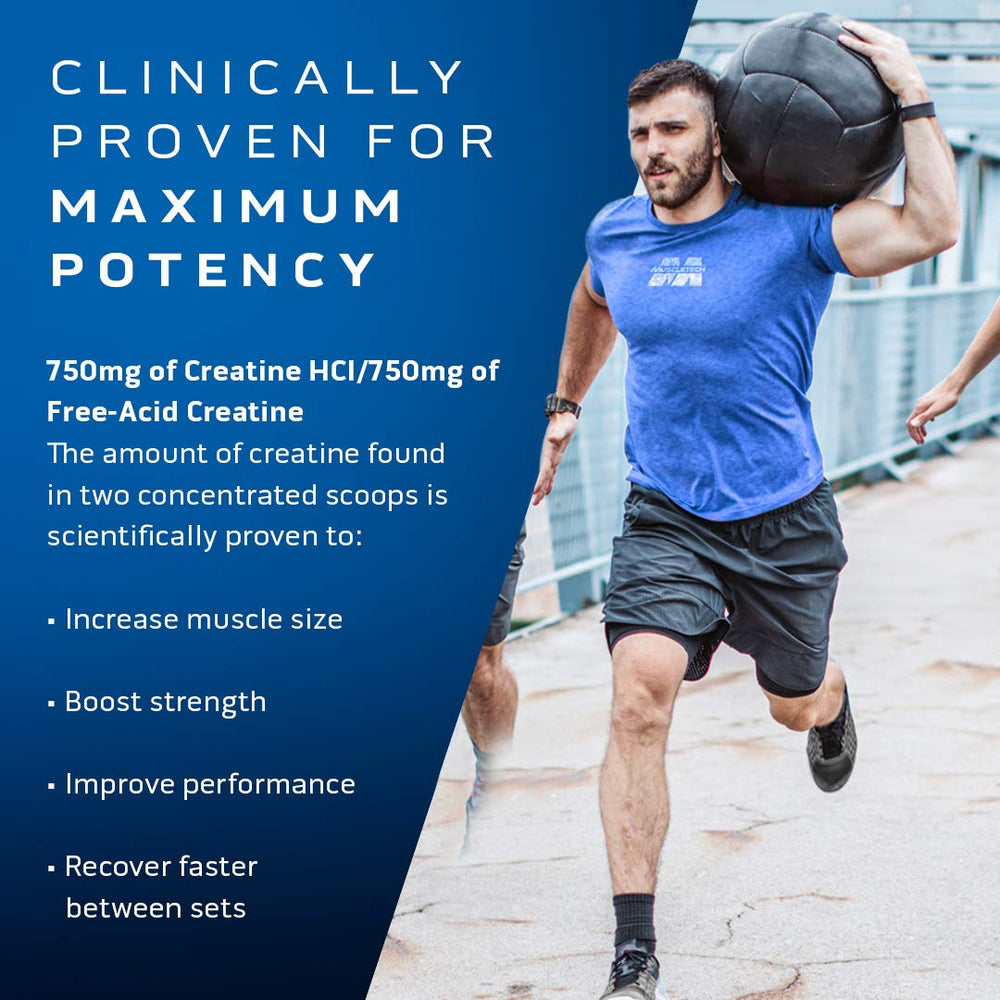MuscleTech Cell-Tech Creactor label close-up highlighting creatine formula
