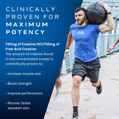 MuscleTech Cell-Tech Creactor label close-up highlighting creatine formula