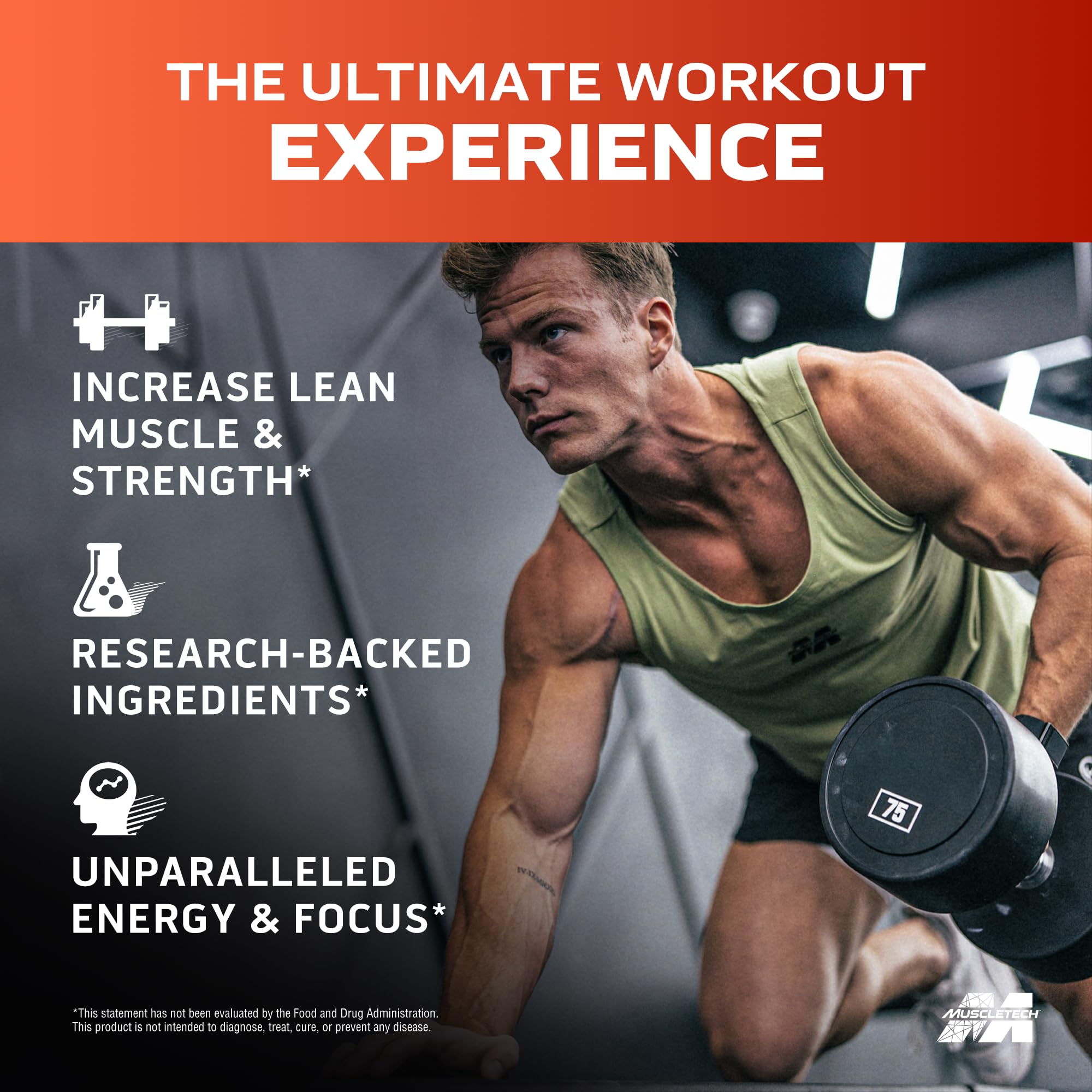 MuscleTech VaporX5 powder dissolves quickly for a clean energy and focus boost.