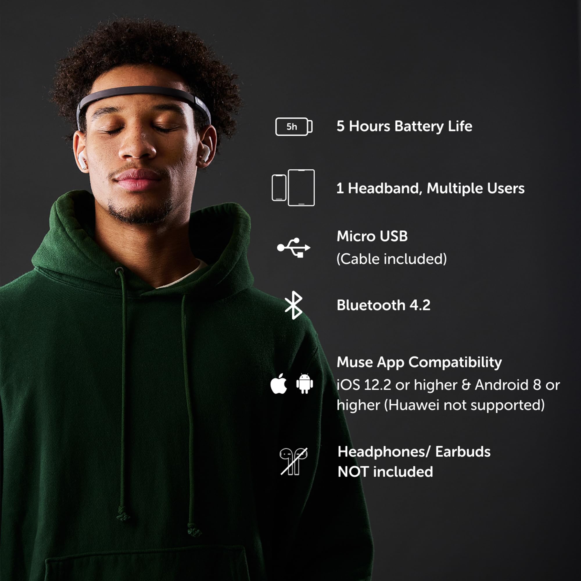 MUSE 2 responsive sound feedback guides focus during practice