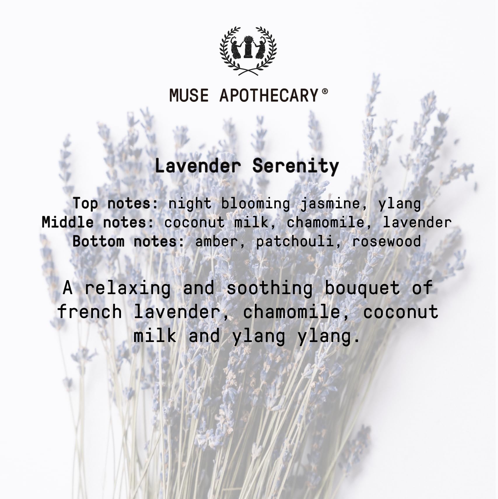 Muse Apothecary Linen Ritual hogar lavanda aporta frescura y serenidad diaria