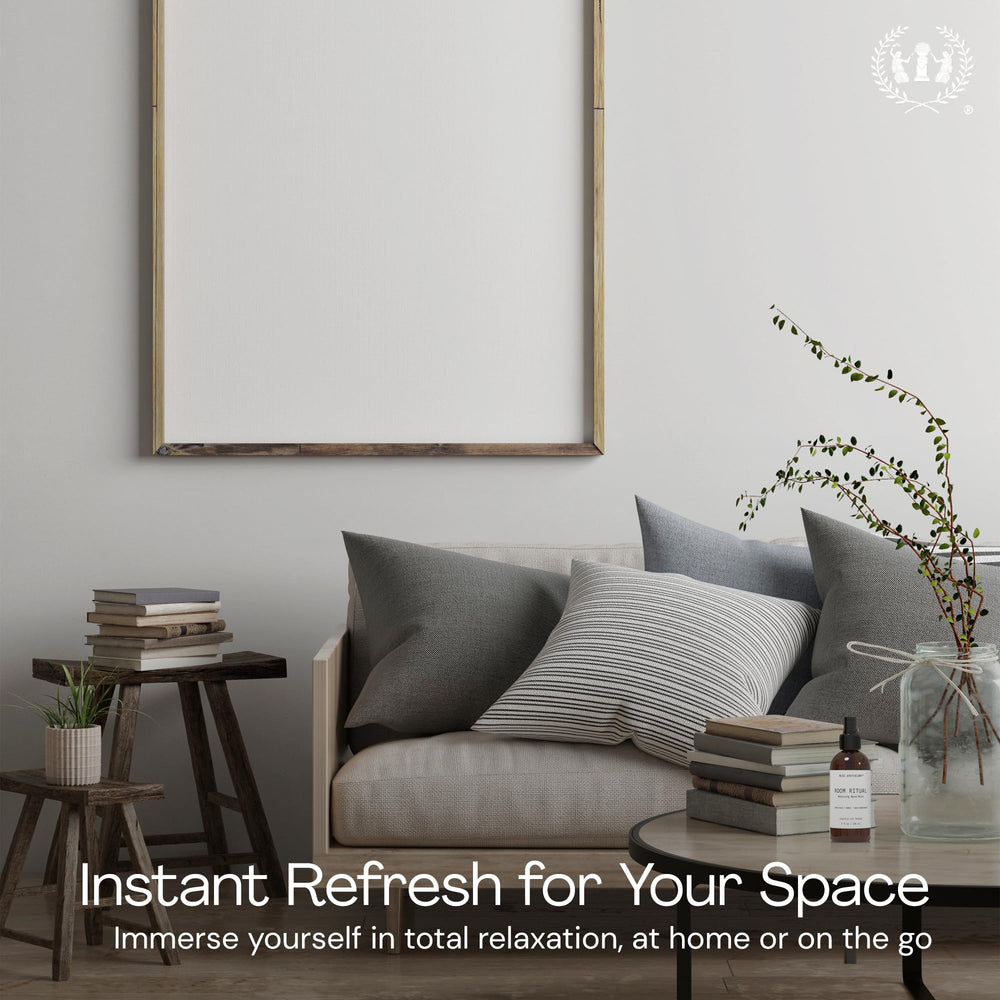 Muse Apothecary Room Ritual mist-spray refreshing spaces with calming essential oils.