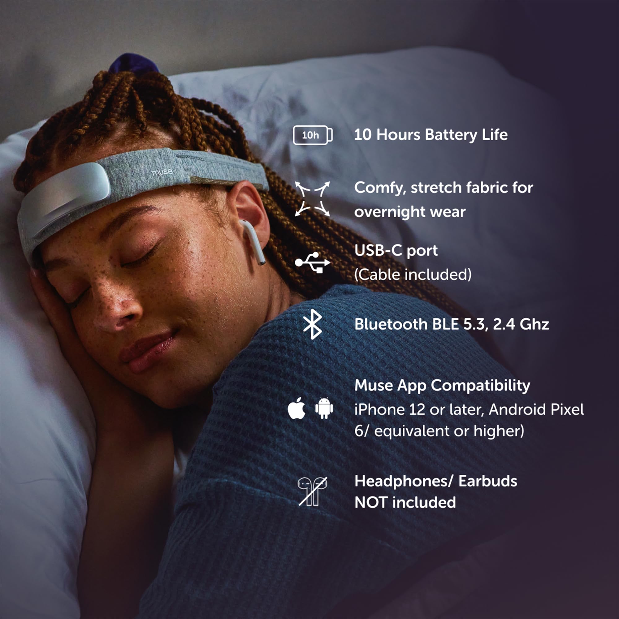 Muse S Athena meditation session display with brain activity insights