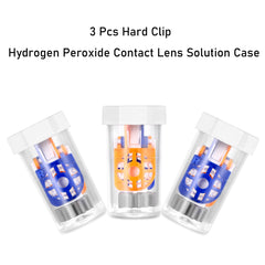 MUSHENJI hydrogen peroxide lens case top view highlights vented lid to prevent leaks during travel.