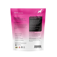 Measuring scoop shows easy daily dosage of Turkey Tail powder for pets.