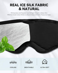 MUSICOZY navy eye mask with velvet fabric for darker sleep and comfort.