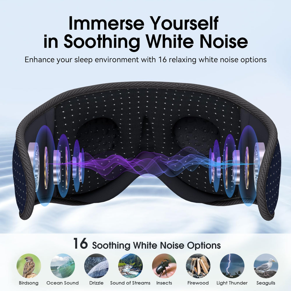 MUSICOZY light-blockout nose area design creates deeper darkness for focused relaxation
