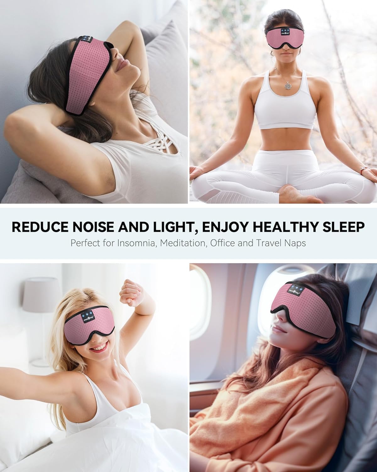 MUSICOZY noise-canceling feature aids concentration in noisy commutes and rooms.