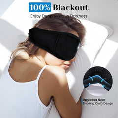 MUSICOZY nose-baffle blocks light for deeper, undisturbed sleep.