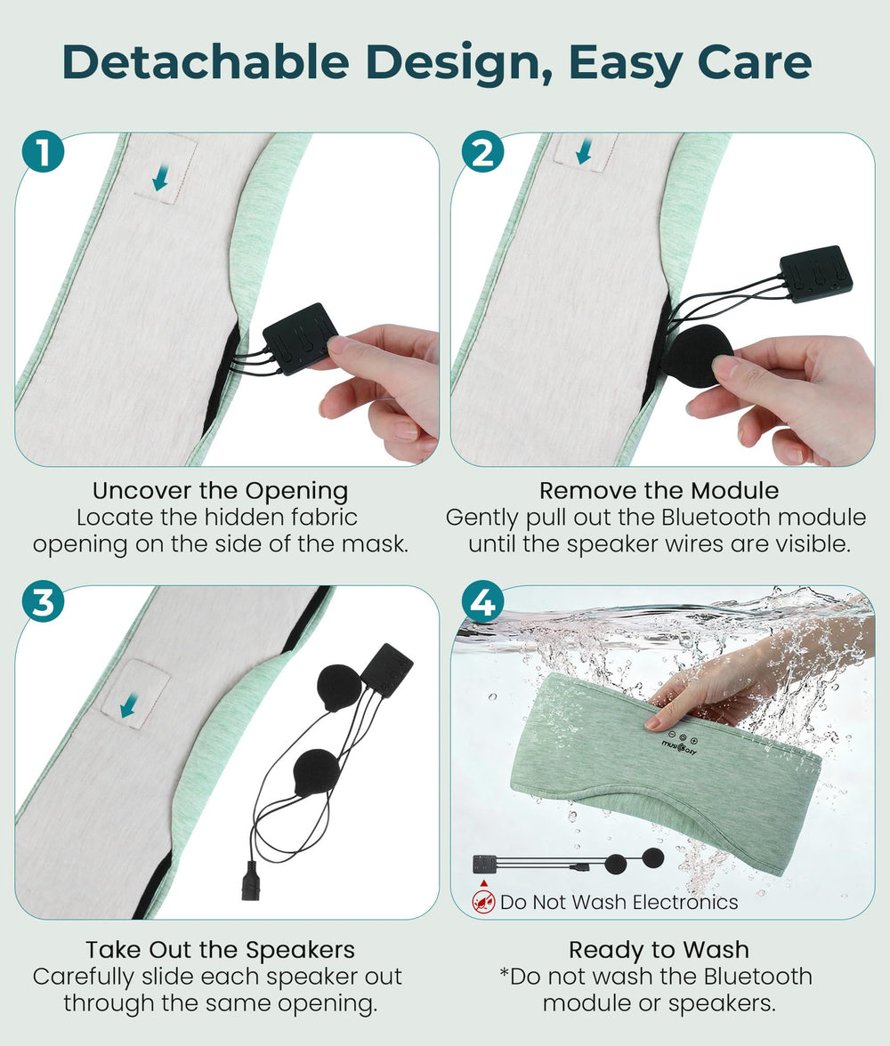 Musicozy wrap-around design suits side sleepers and travelers