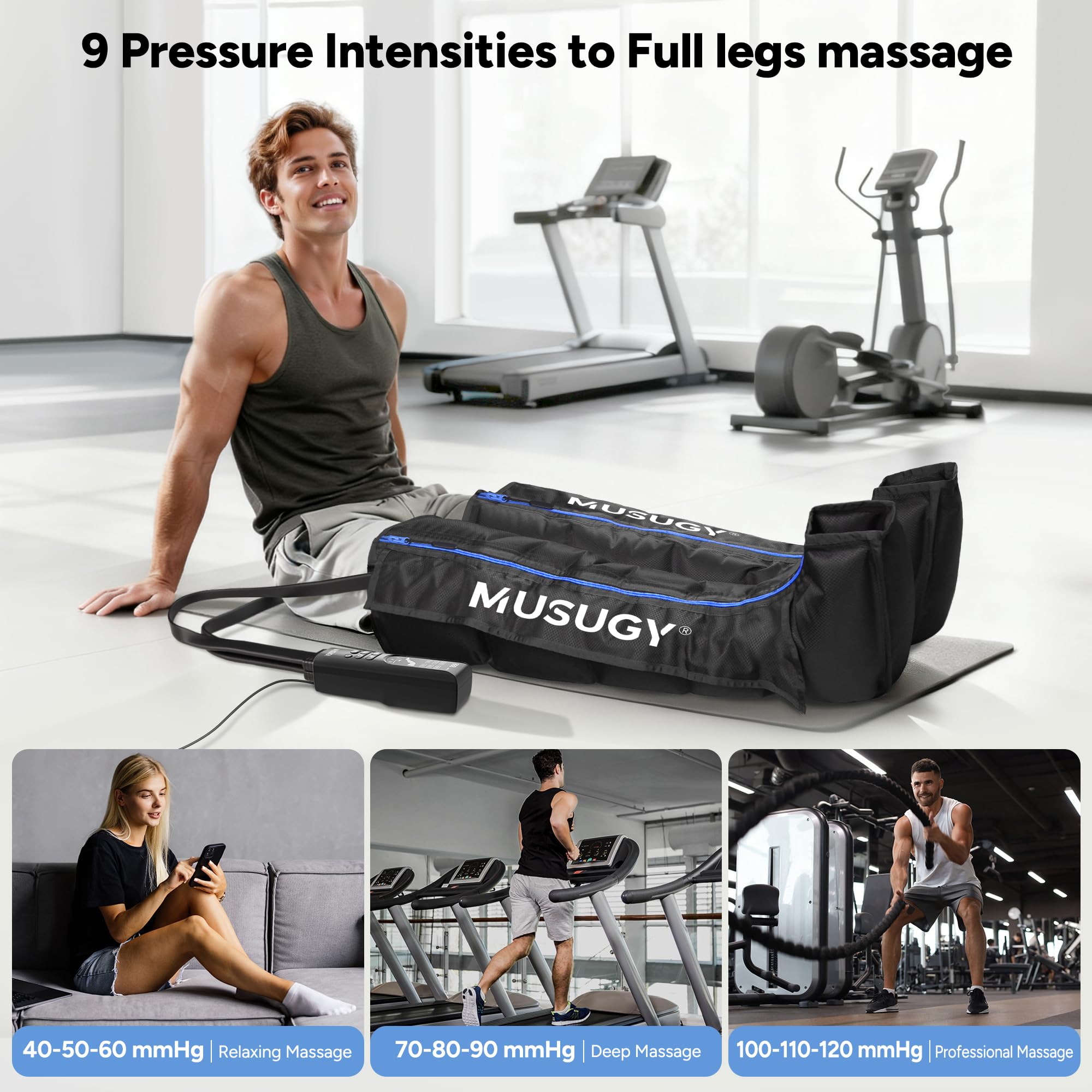 Musugy adjustable-fit sleeves ensure secure wear during use