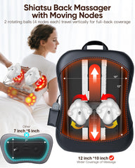 Musugy Back Massager heat setup delivers soothing warmth during use.