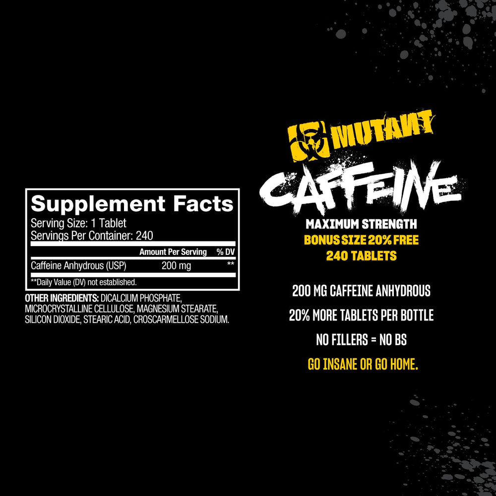 Mutant Cafeína: mayor concentración durante tareas exigentes.