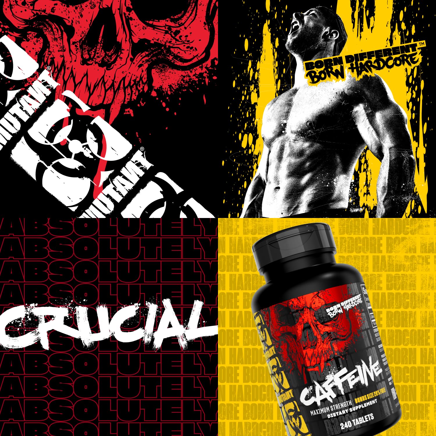 Mutant Cafeína: energía sostenida para entrenamientos prolongados.