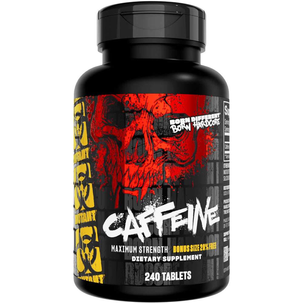 Mutant Cafeína: pastilla de 200 mg para mayor energía y enfoque durante entrenamientos.