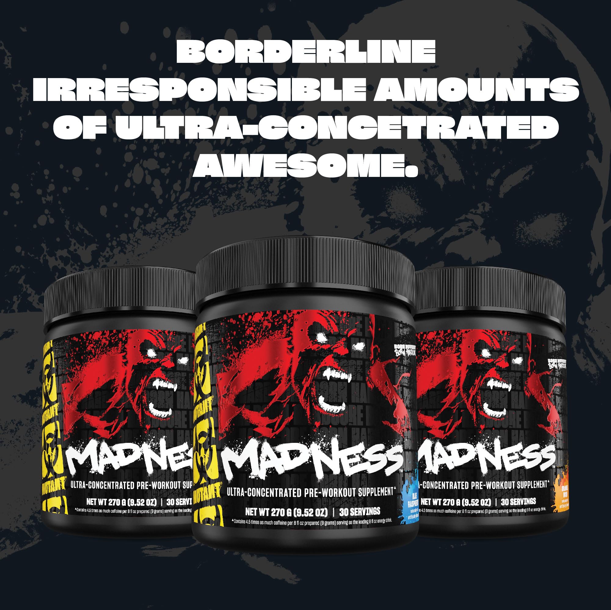 Mutant Madness Fruit Punch flavor promises refreshing training sessions.