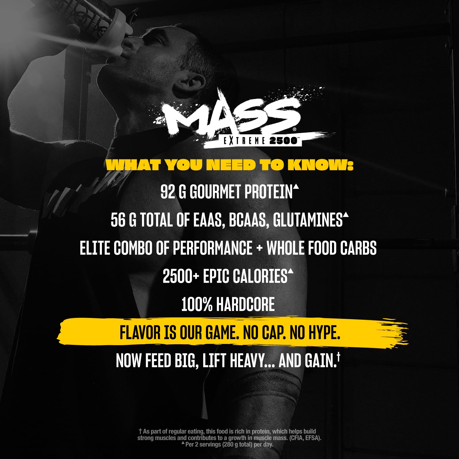 Mutant Mass Extreme Gainer shaker display promotes easy preparation for intense training days.