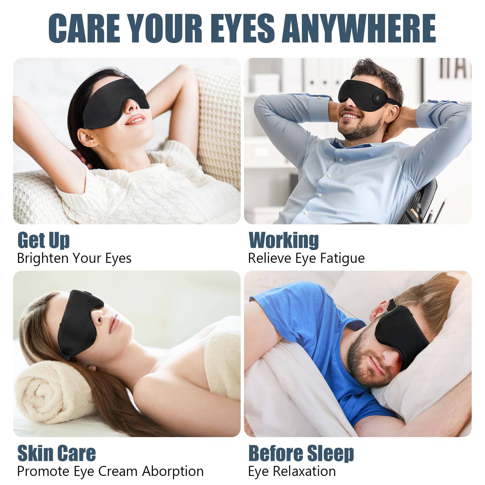 Mutilplx eye mask auto shutoff demonstrates safe usage after 20 minutes