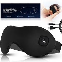 Mutilplx heated eye mask packaging for travel and home use