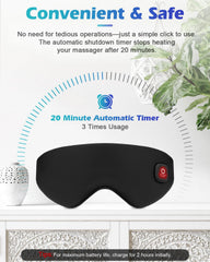 Mutilplx mask showing 20-minute auto-off feature for safety