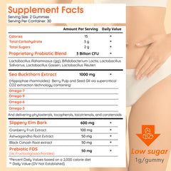 Muun Intimate Moisture Gummy close-up highlighting peach-orange flavor and simple daily use.