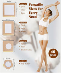 MUZAMOX neck arms knees patch contours with flexible fabric.