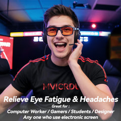 MVICRDU blue light blocking glasses filter blue light for comfortable daily screen time