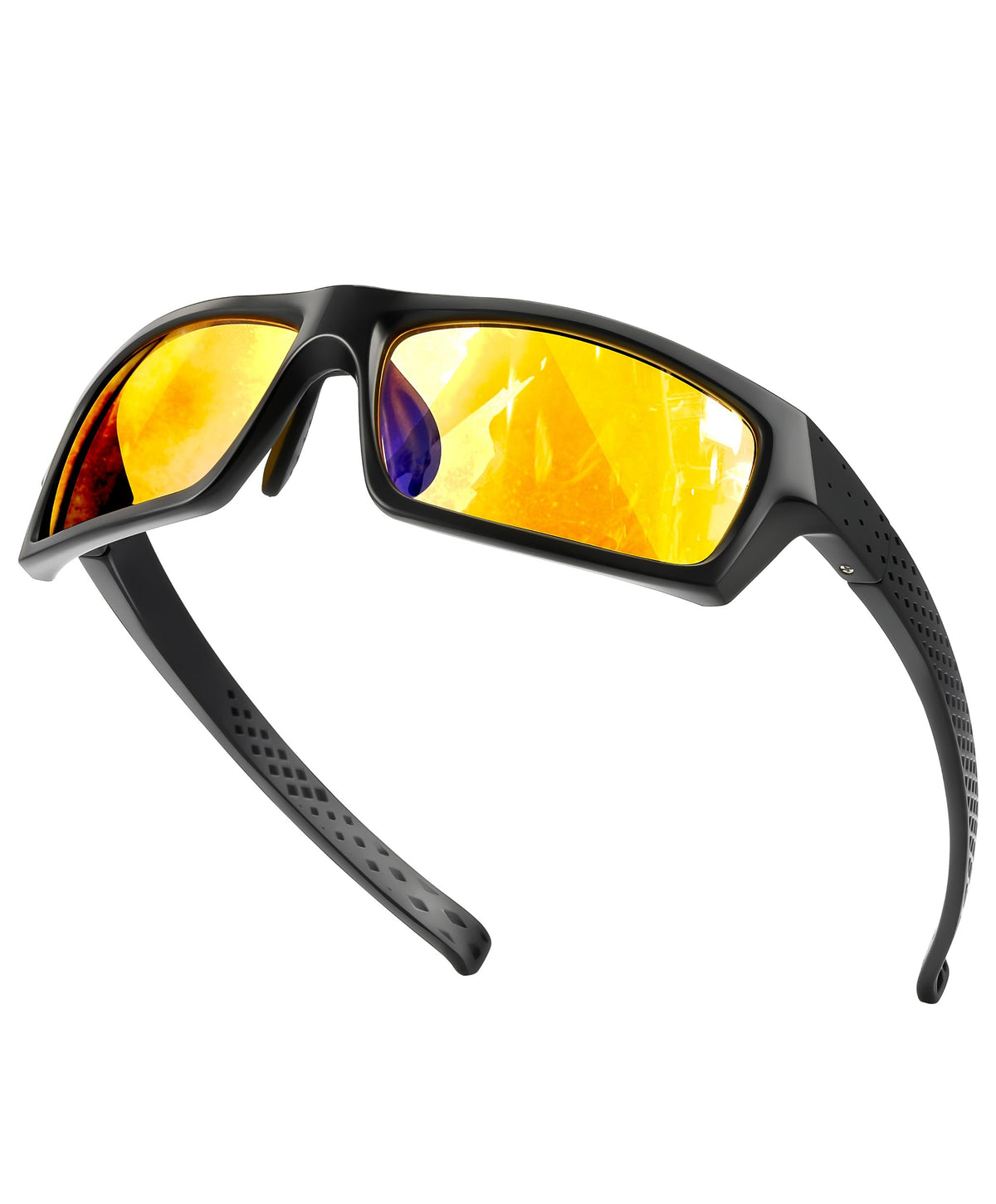 MVICRDU gaming glasses with amber lenses reduce glare for long sessions