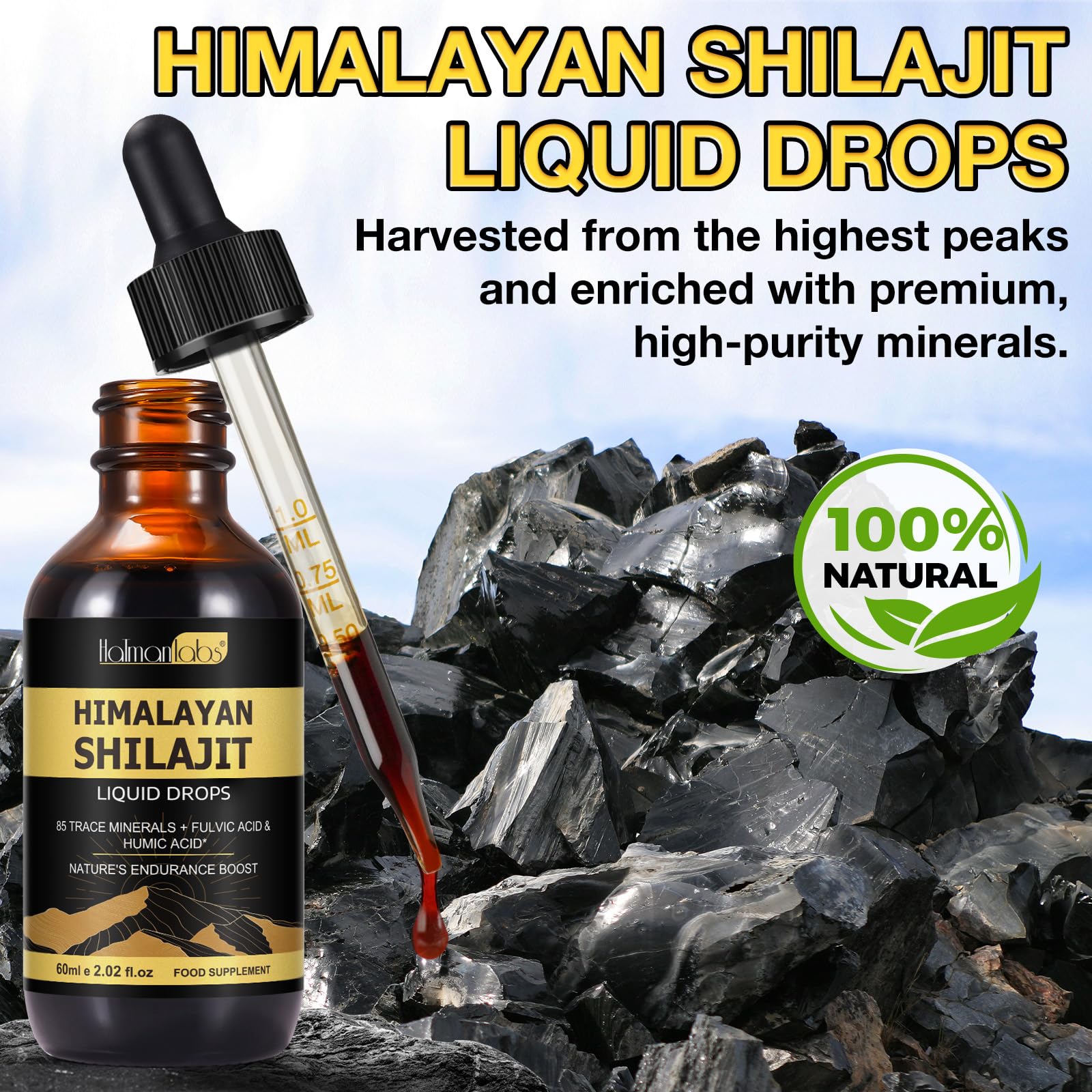 MXCZBSM Shilajit anti fatigue depiction hints mild endurance support