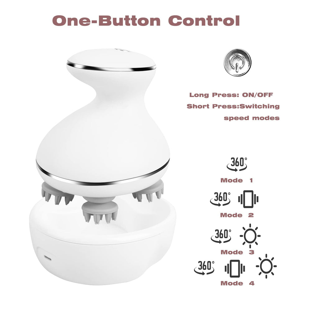mxm2mxm massager removable silicone nodes for hair-friendly cleaning.