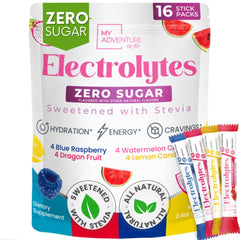 My Adventure to Fit electrolytes packets watermelon pour for refreshed hydration