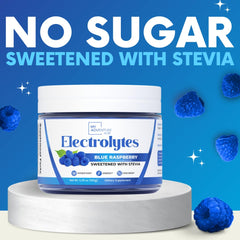 My Adventure to Fit electrolytes powder scoop ready for precise, sugar-free hydration.