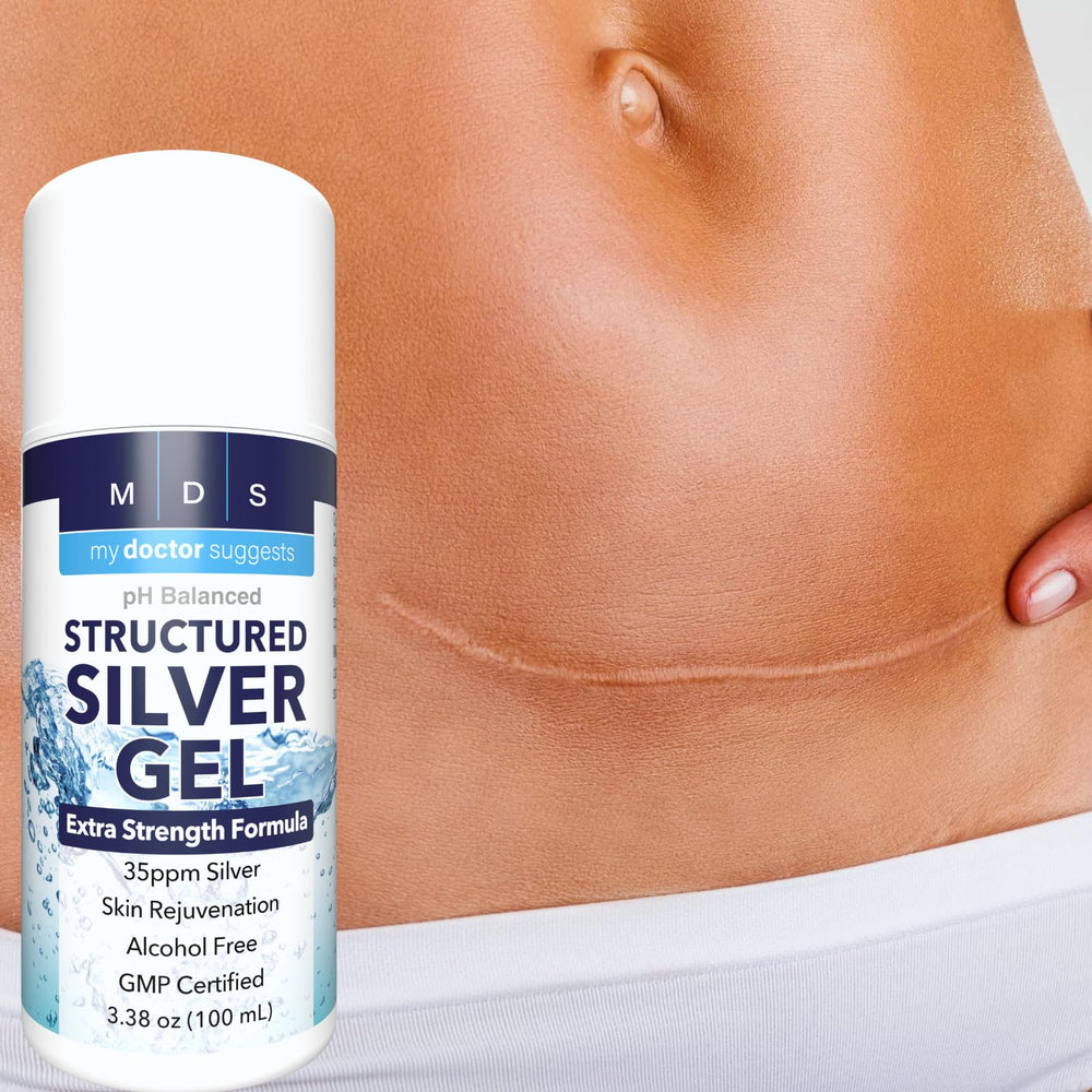 My Doctor Suggests swirl of silver gel texture for easy application.