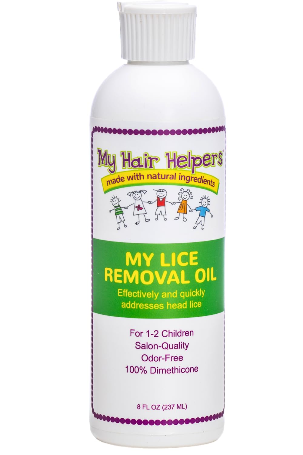 MY HAIR HELPERS dimethicone oil bottle for at-home lice coverage