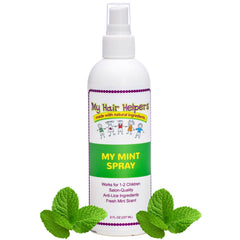 MY HAIR HELPERS Mint Lice Prevention Spray bottle for gentle daily use
