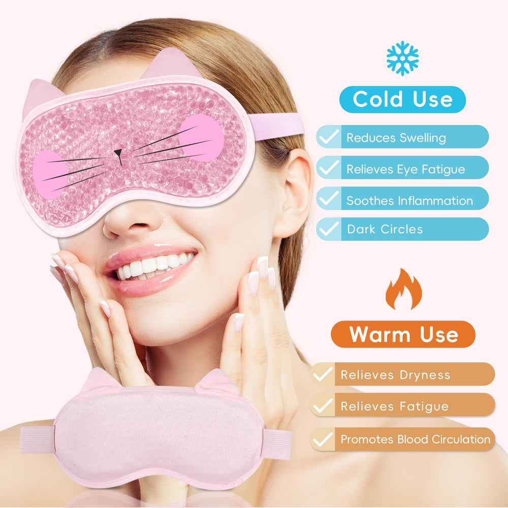 Mascarilla de ojos para frío, lista para enfriar 2 horas.
