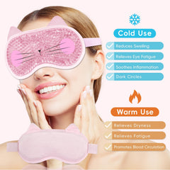 Mascarilla de ojos para frío, lista para enfriar 2 horas.