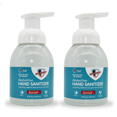 My-Shield Hand Sanitizer Foam bottle front showing alcohol-free formula with Aloe hydration