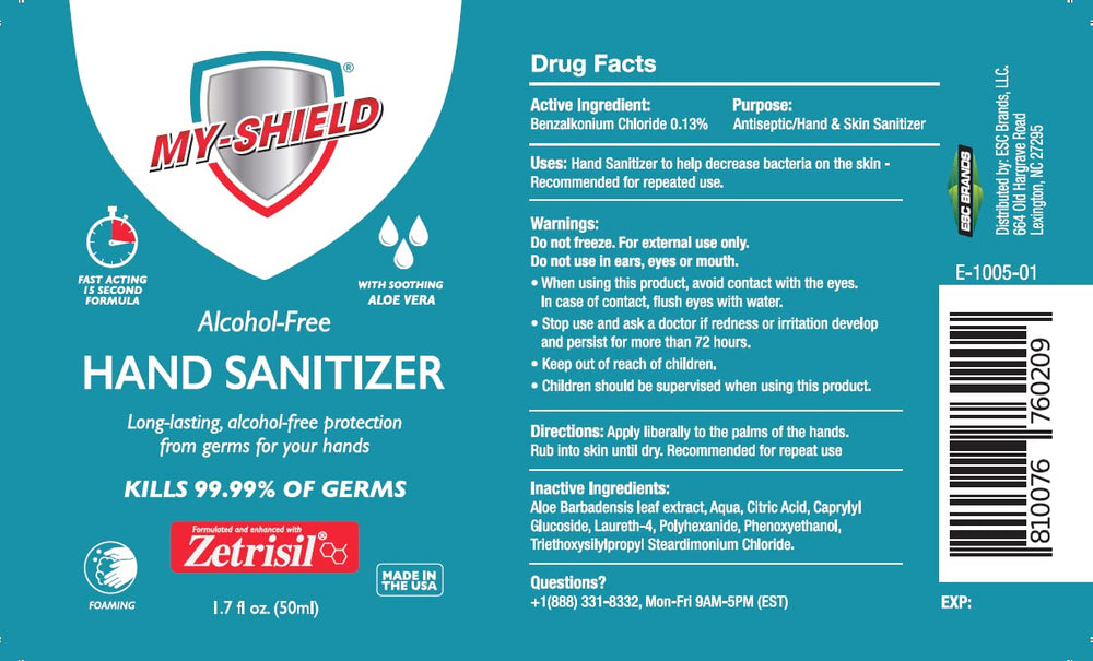 My-Shield Hand Sanitizer Foam close-up – up to 4 hours of protection