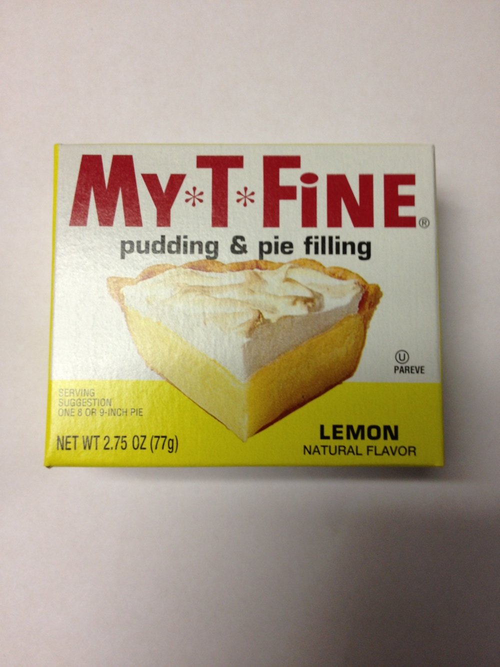 My-T-Fine Lemon Pudding serving shows creamy texture, ideal for a quick dessert.