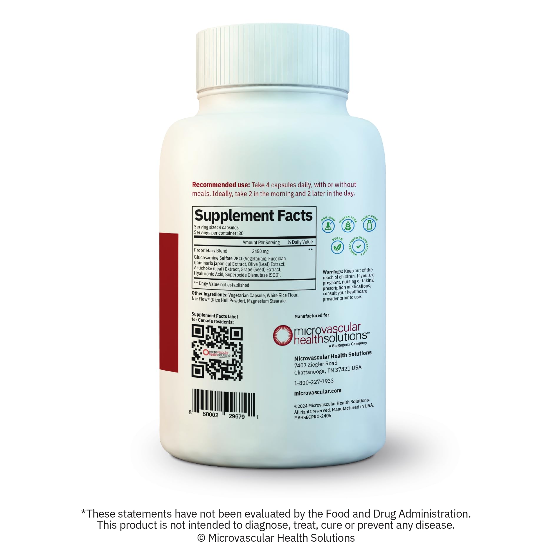 MYBODYRX Endocalyx Pro blue zones ingredient badge hints at longevity-inspired support
