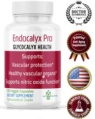 MYBODYRX Endocalyx Pro capsules closeup showing veggie capsules for endothelial support