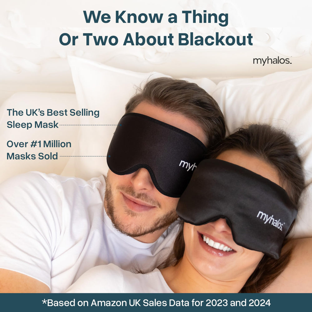 MyHalos silk eye mask feels soft and breathable against skin.